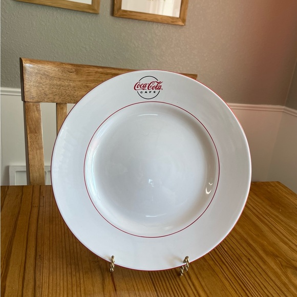 Coca Cola Cafe Dinner Plate, 4 Salad Plates - Picture 2 of 6